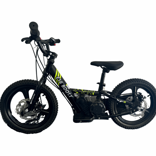 Boost Electric Balance Bike Black 16″ For Kids 24V - boostelectric