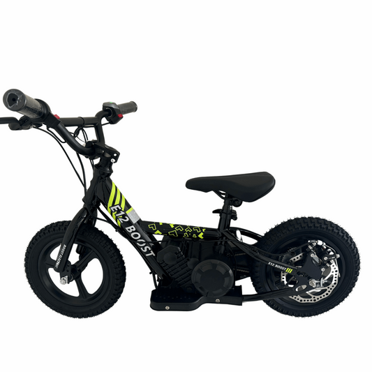 Boost Electric Balance Bike Black 12″ For Kids 24V - boostelectric